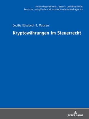 cover image of Kryptowaehrungen im Steuerrecht